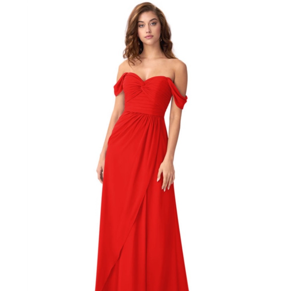 Azazie Millie dress in red size A2 (regular clothes size 4)